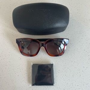 Salvatore Ferragamo Brown Tortoise Gradient Rectangular Sunglasses SF955S 214 53